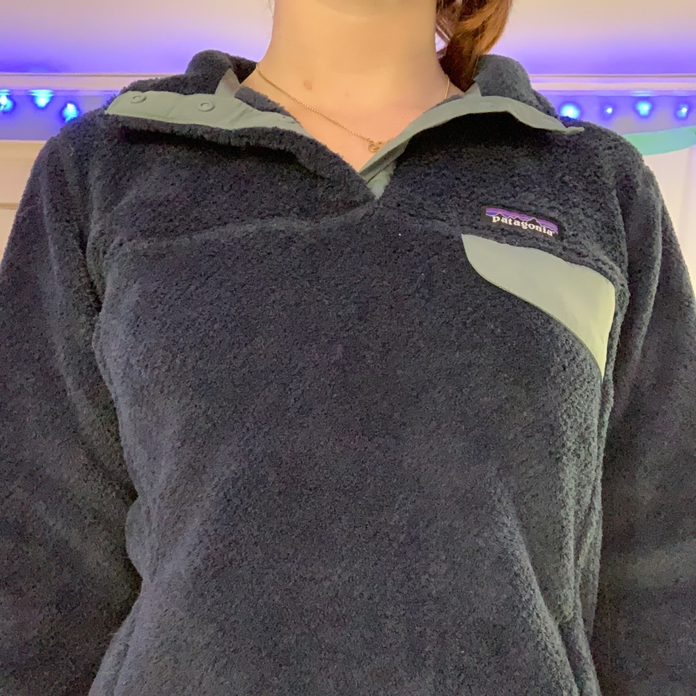 Blue Patagonia sweatshirt